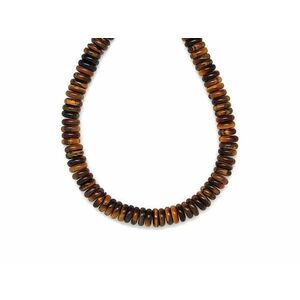 Tigrisszem korong 6, 5x2mm – ékszerkészítő alapanyag (füzér) kép