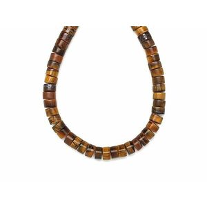 Tigrisszem korong 6x3, 5mm – ékszerkészítő alapanyag (füzér) kép