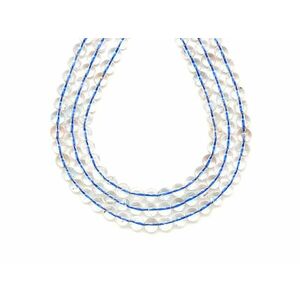 Topáz kék golyó 6mm – ékszerkészítő alapanyag (füzér) kép