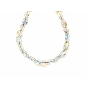 Topáz kék sárga pebble 6-10mm – ékszerkészítő alapanyag (füzér) kép