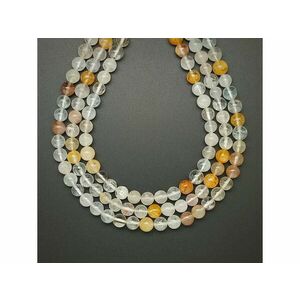 Topáz mix golyó 6-7mm – ékszerkészítő alapanyag (füzér) kép