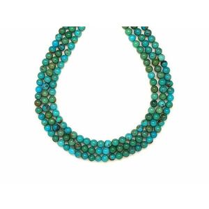 Türkiz golyó 4mm – ékszerkészítő alapanyag (füzér) kép