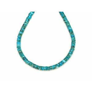 Türkiz korong 2x4mm – ékszerkészítő alapanyag (füzér) kép