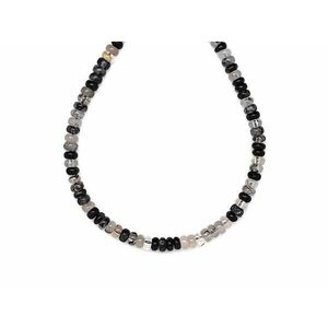 Turmalinkvarc korong 4x2, 5mm – ékszerkészítő alapanyag (füzér) kép