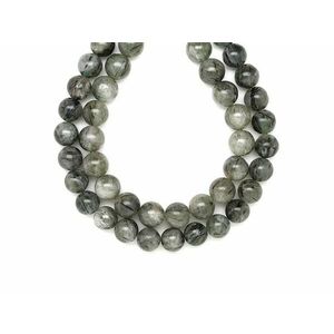 Turmalinkvarc zöld golyó 10-11mm – ékszerkészítő alapanyag (füzér) kép