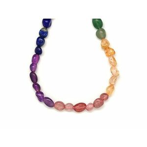 Vegyes pebble 6-8mm – ékszerkészítő alapanyag (füzér) kép