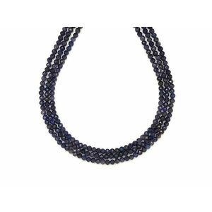 Zafír fazettált golyó 2-3mm – ékszerkészítő alapanyag (füzér) kép