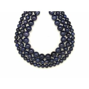 Zafír golyó 8-8, 5mm – ékszerkészítő alapanyag (füzér) kép