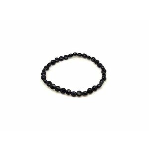 Goldstone kék fazettált korong karkötő 6x4mm kép