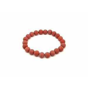 Jáspis vörös matt golyó karkötő 8-9mm kép