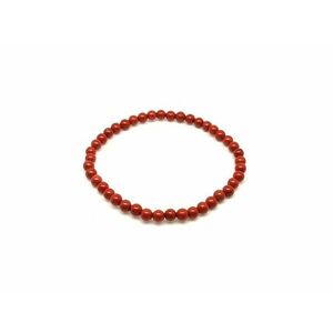 Jáspis vörös golyó karkötő 4-5mm kép