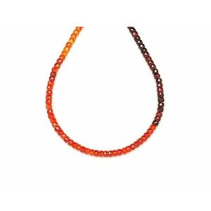 Cirkon faz. mix narancs bordó korong 2x3mm – ékszerkészítő alapanyag (füzér) kép