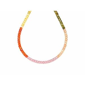 Cirkon faz. mix sárga zöld korong 2x3mm – ékszerkészítő alapanyag (füzér) kép