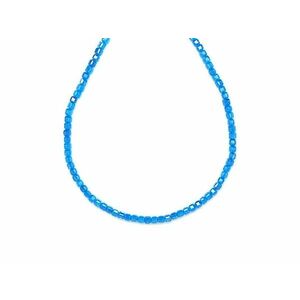 Cirkon fazettált középkék kocka 2x2mm – ékszerkészítő alapanyag (füzér) kép