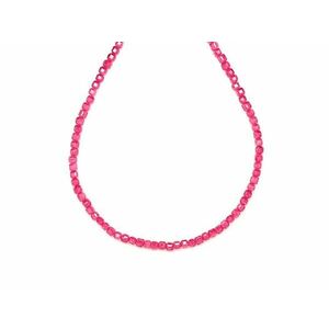 Cirkon fazettált rózsaszín kocka 2x2mm – ékszerkészítő alapanyag (füzér) kép