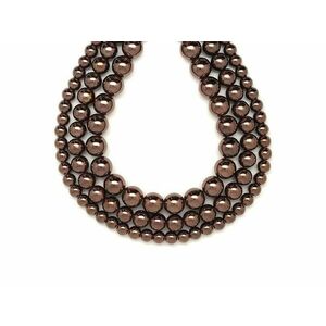 Hematit színezett óarany golyó 4-5mm – ékszerkészítő alapanyag (füzér) kép