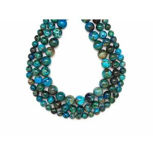 Krizokolla golyó A 6-7mm – ékszerkészítő alapanyag (füzér) kép