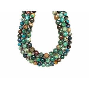 Krizokolla golyó A 8-9mm – ékszerkészítő alapanyag (füzér) kép