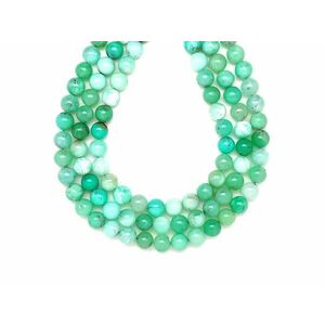 Krizopráz golyó A 8-9mm – ékszerkészítő alapanyag (füzér) kép