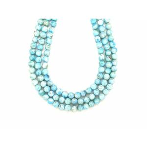 Larimár golyó AB 6-7mm – ékszerkészítő alapanyag (füzér) kép