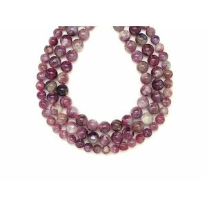 Lepidolit golyó AA 6-7mm – ékszerkészítő alapanyag (füzér) kép