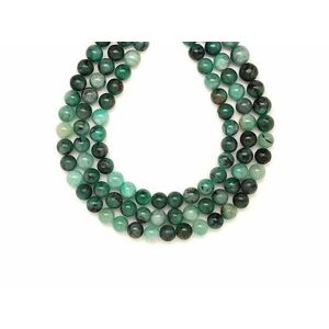 Smaragd golyó A 7-8mm – ékszerkészítő alapanyag (füzér) kép
