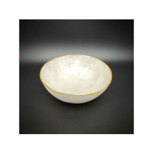 Kagyló tál arany szélű 8 cm kép