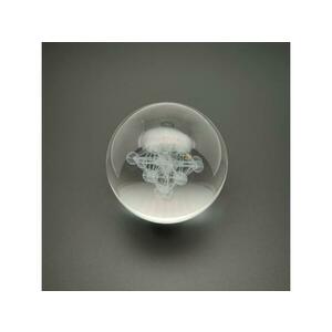 Üveg golyó merkaba 6cm kép