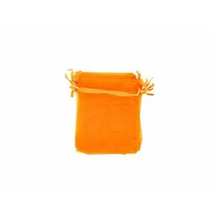 Organza ajándékszütyő narancssárga 7x9cm kép