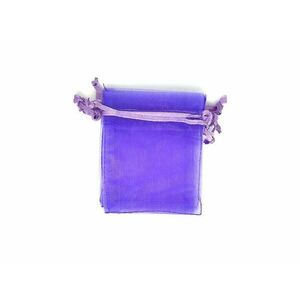 Organza ajándékszütyő világoslila 7x9cm kép