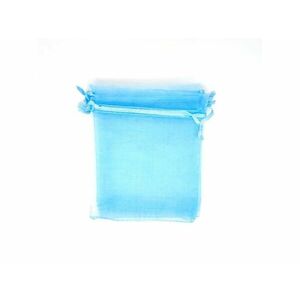 Organza ajándékszütyő világoskék 13x18cm kép