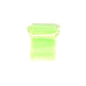 Organza ajándékszütyő világoszöld 7x9cm kép