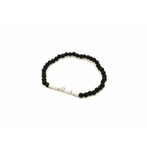 Bazalt howlit golyó korong karkötő 4–5 mm kép