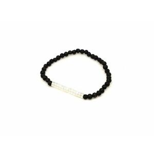 Bazalt opalit golyó korong karkötő 4–5 mm kép