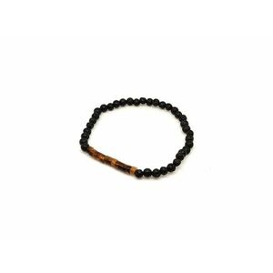 Bazalt tigrisszem golyó korong karkötő 4–5 mm kép