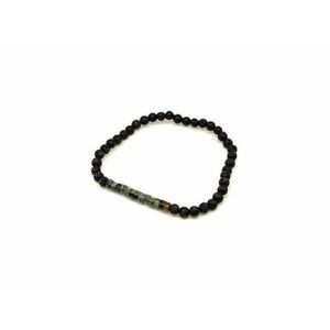 Bazalt afrikai türkiz golyó korong karkötő 4–5 mm kép