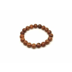 Wenge fa golyó karkötő 10 mm kép