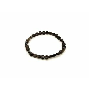 Arany obszidián fazettált korong karkötő 6×4 mm kép