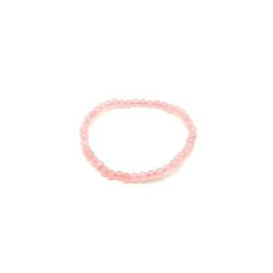 Rózsakvarc vaxos golyó karkötő 4–5 mm kép