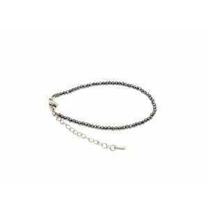 Szilícium kapcsos állítható fazettált golyó karkötő 2–2, 5 mm kép