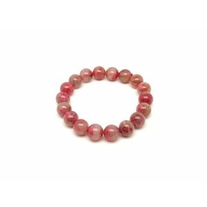 Thulit kvarccal golyó karkötő 11-12mm kép