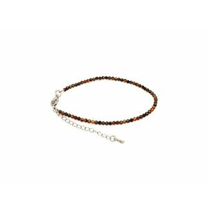 Tigrisszem kapcsos állítható fazettált golyó karkötő 2–2, 5 mm kép