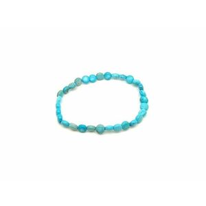 Türkenit fazettált korong karkötő 6×4 mm kép