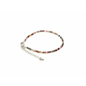 Turmalin vegyes kapcsos fazettált golyó karkötő 2–2, 5 mm kép