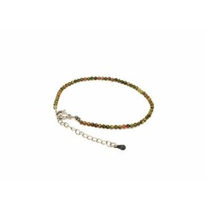 Unakit kapcsos állítható fazettált golyó karkötő 2–2, 5 mm kép