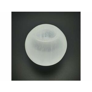 Szelenit mécsestartó gömb 6 cm kép