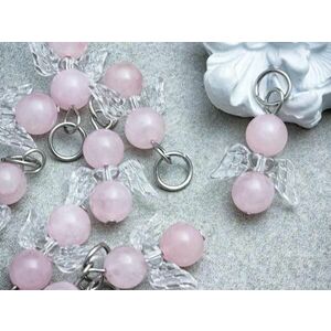 Angyal a Szívből rózsakvarc ásvány medál 100dbos csomag kép