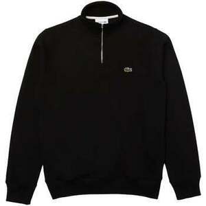 Pulóverek Lacoste Zip-Up High Neck Interlock Sweatshirt Black kép