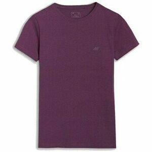 Rövid ujjú pólók 4F KOSZULKA4FF2351CIEMNYFIOLET kép
