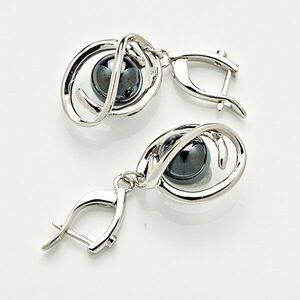 1 pár Amélie di Santi hematit fülbevaló kép